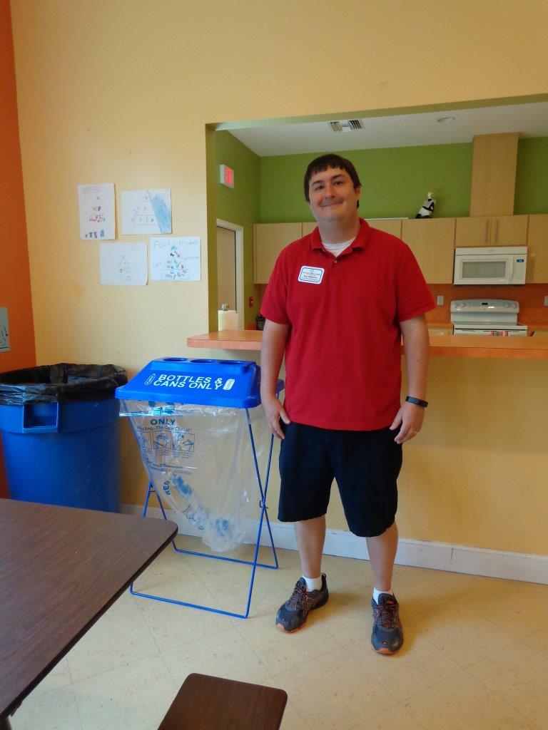 Boys and Girls Club Recycling bin